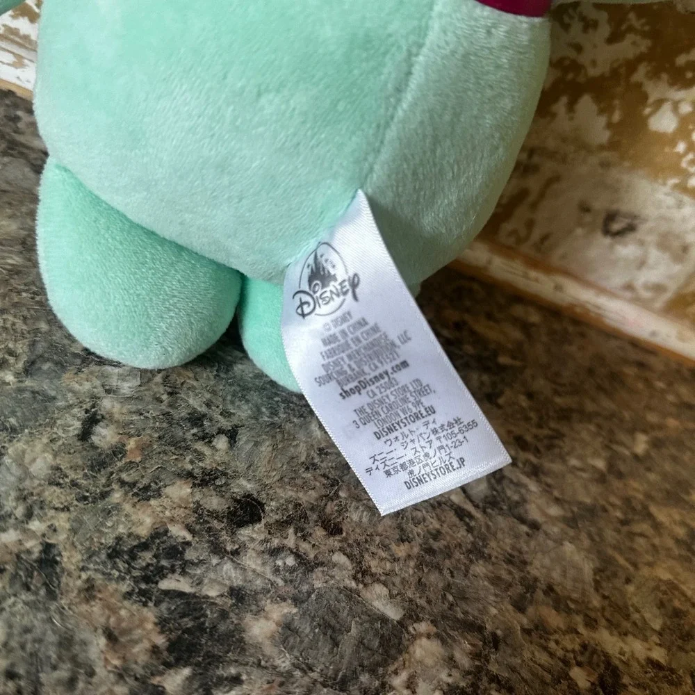 Disney Scrump Plush Lilo & Stitch Small Mint Green Good Button Eyes Rag Doll
